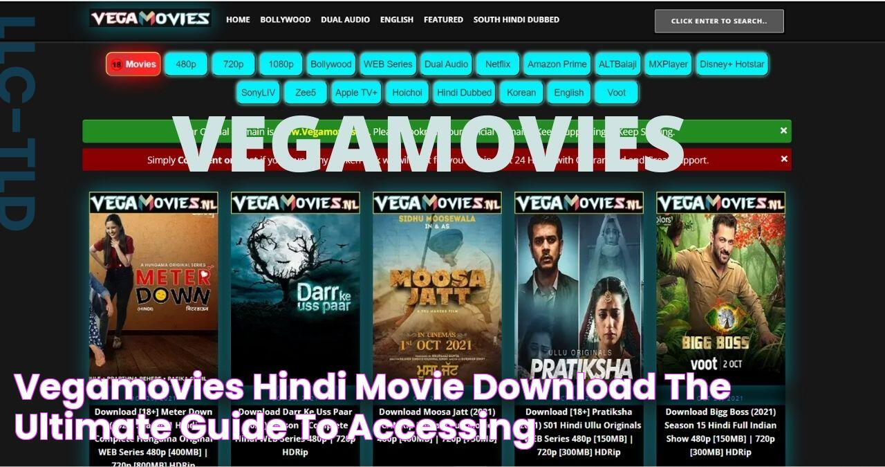 Download Free Hindi Movies In 360p, 480p, 720p From Vegamovies