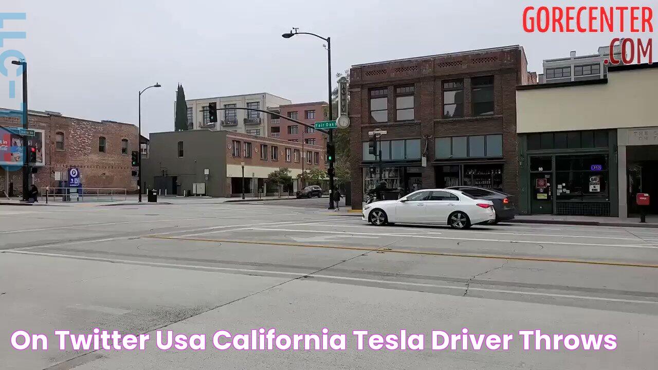 on Twitter "⚠️ USA 🇺🇸 CALIFORNIA TESLA DRIVER THROWS