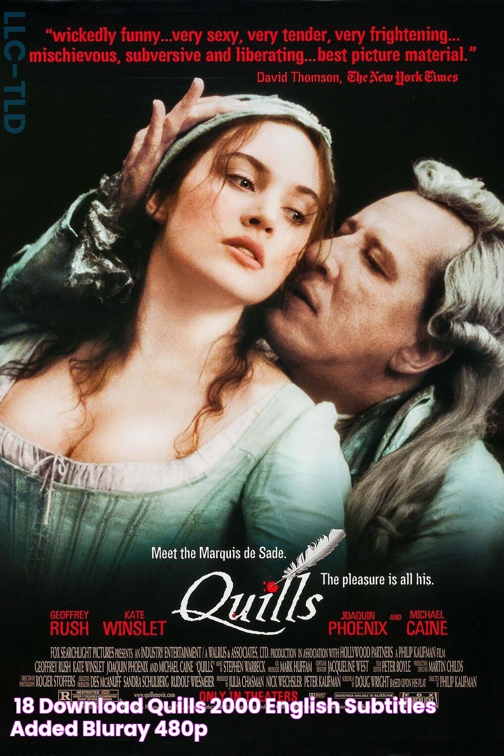 [18+] Download Quills (2000) English {Subtitles Added} Bluray 480p