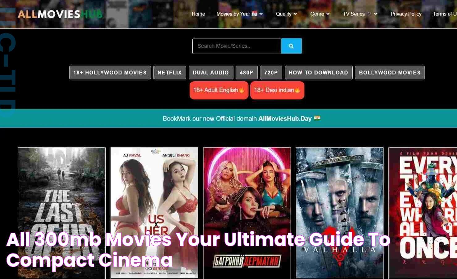 All 300MB Movies Your Ultimate Guide To Compact Cinema