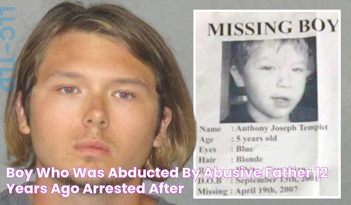 Boy who was abducted by abusive father 12 years ago arrested after