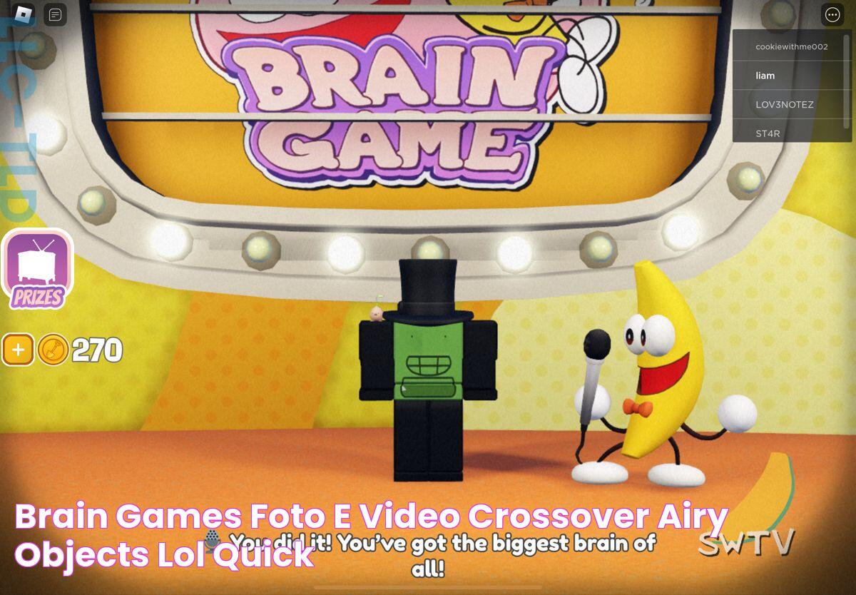 Brain Games, Foto E Video, Crossover, Airy, Objects, Lol, Quick