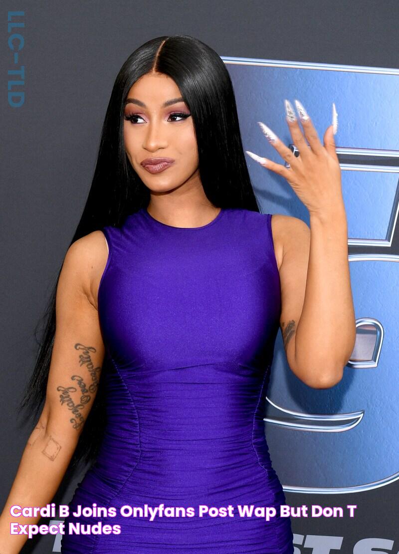 Cardi B Joins OnlyFans Post"WAP," But Don't Expect Nudes