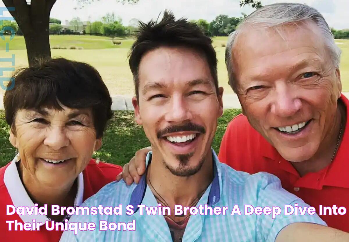 David Bromstad's Twin Brother A Deep Dive Into Their Unique Bond