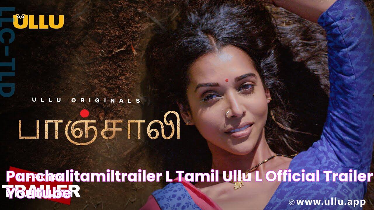 PanchaliTamilTrailer l Tamil ullu l Official Trailer YouTube