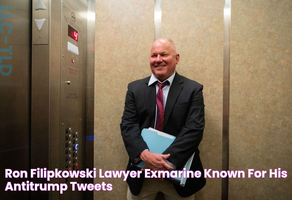 Ron Filipkowski Lawyer, exmarine known for his antiTrump tweets