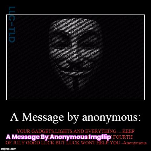 A message by anonymous Imgflip