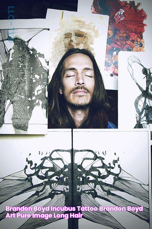 Brandon Boyd Incubus Tattoo, Brandon Boyd Art, Pure Image, Long Hair