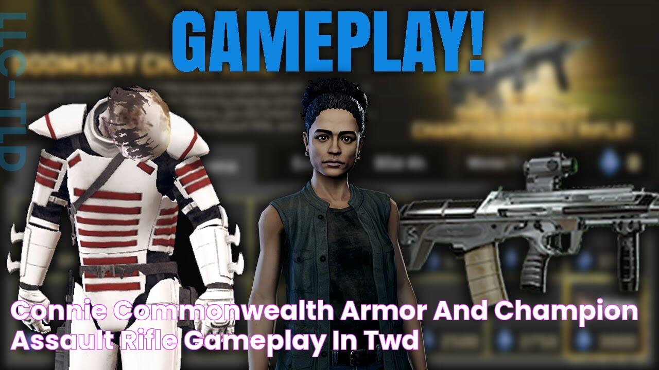 CONNIE, COMMONWEALTH ARMOR AND CHAMPION ASSAULT RIFLE GAMEPLAY IN TWD