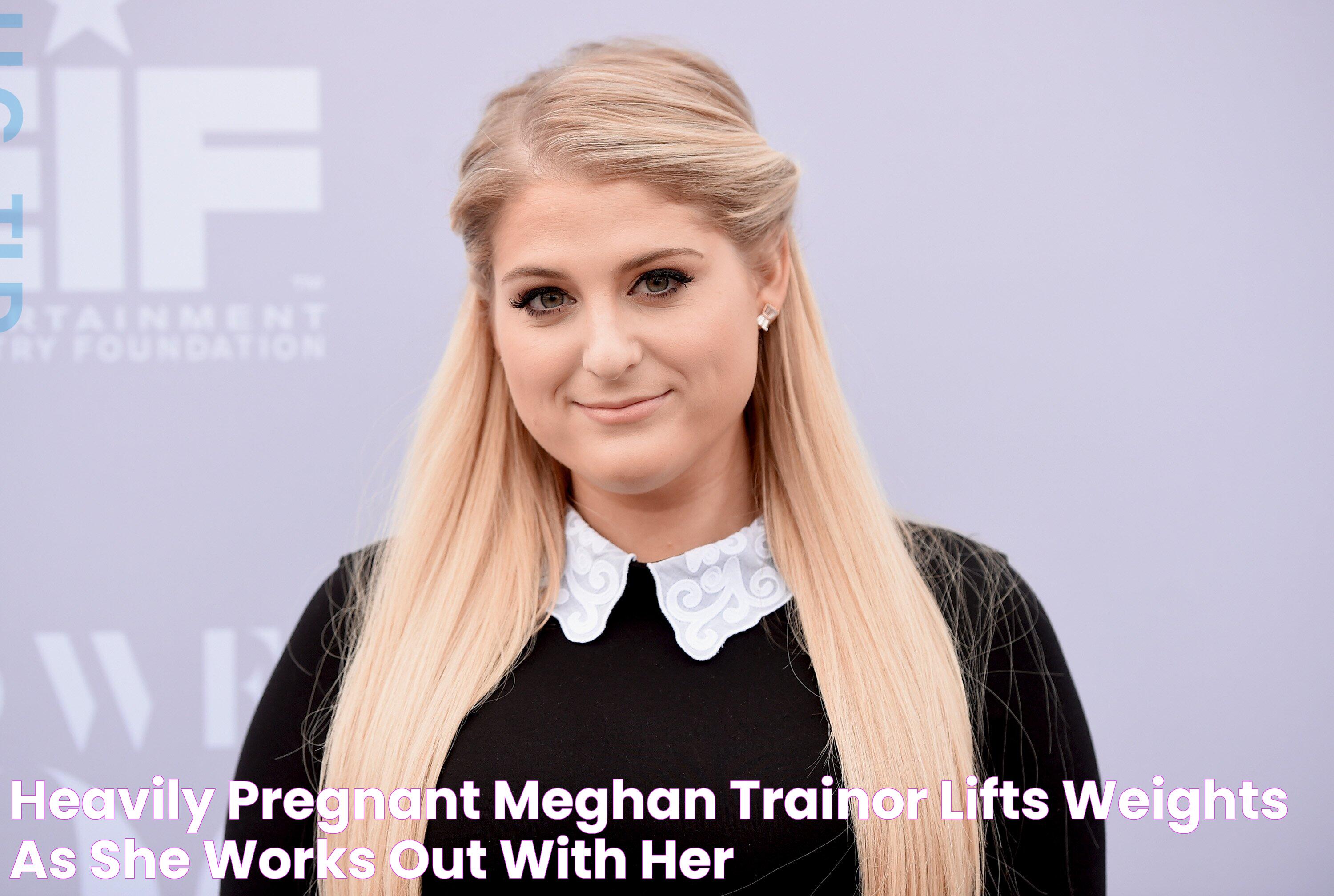 Heavily Pregnant Meghan Trainor Lifts Weights as She Works Out with Her