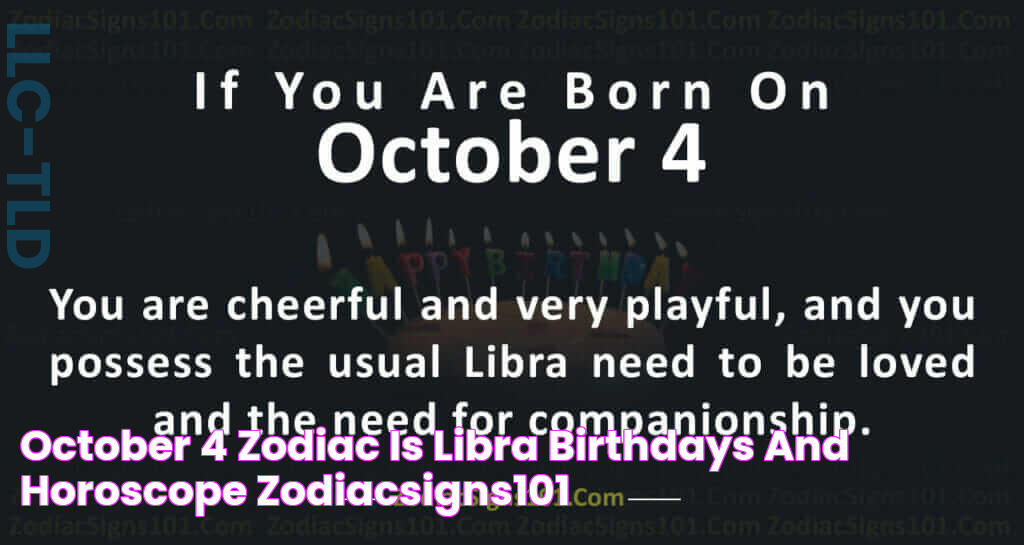 October 4 Zodiac is Libra, Birthdays and Horoscope ZodiacSigns101