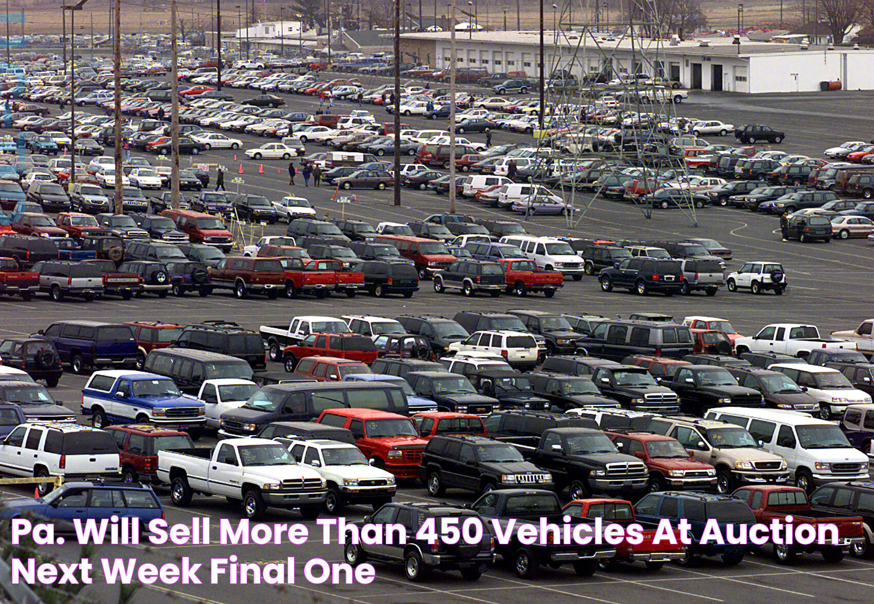 Pa. will sell more than 450 vehicles at auction next week final one