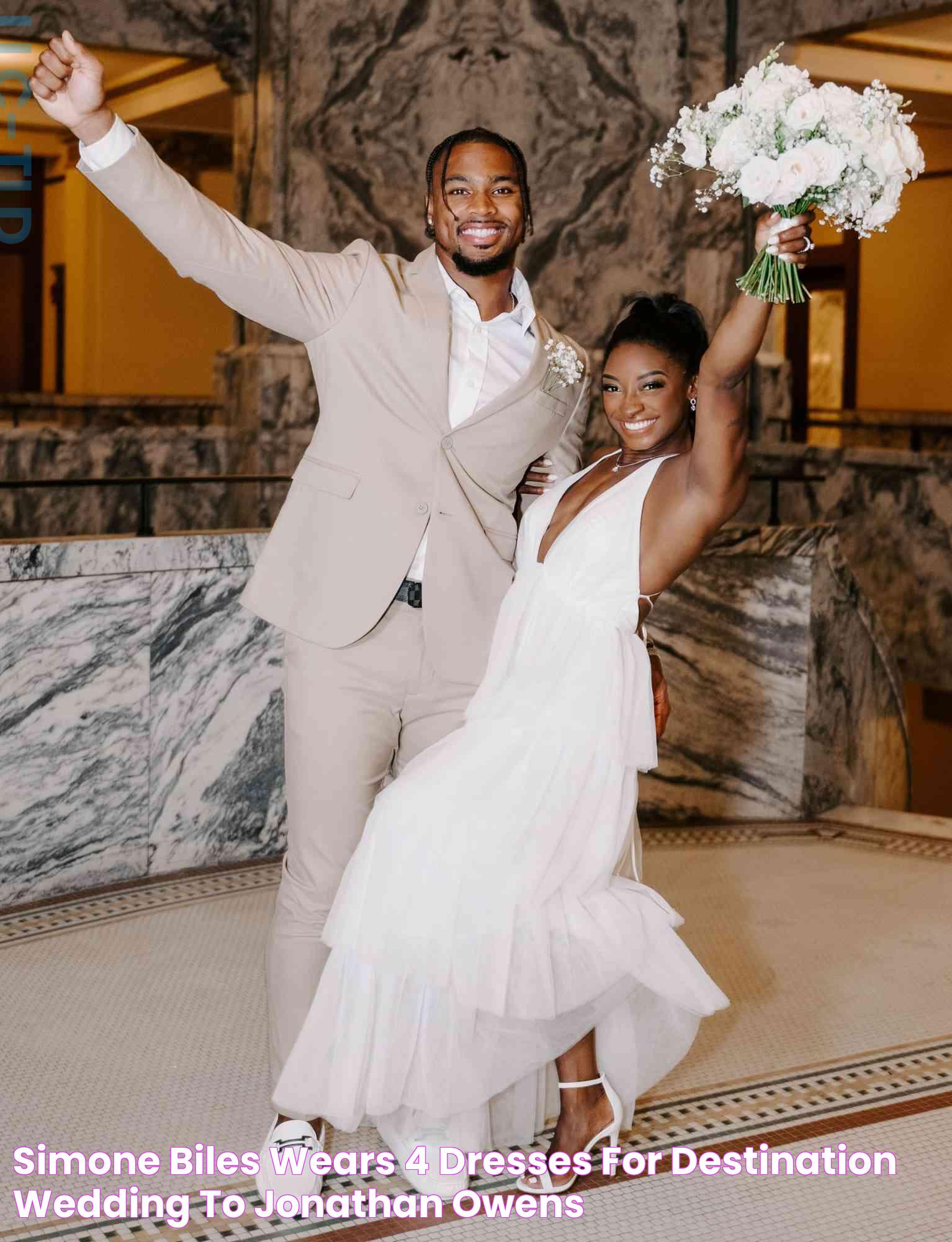 Simone Biles Wears 4 Dresses for Destination Wedding to Jonathan Owens