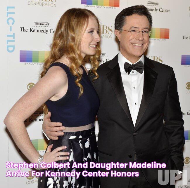 Stephen Colbert and daughter Madeline arrive for Kennedy Center Honors