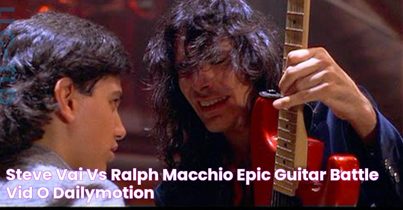 Steve Vai vs Ralph Macchio Epic Guitar Battle Vidéo Dailymotion