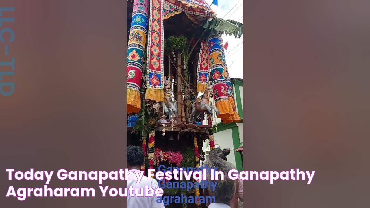 today ganapathy festival in ganapathy agraharam YouTube