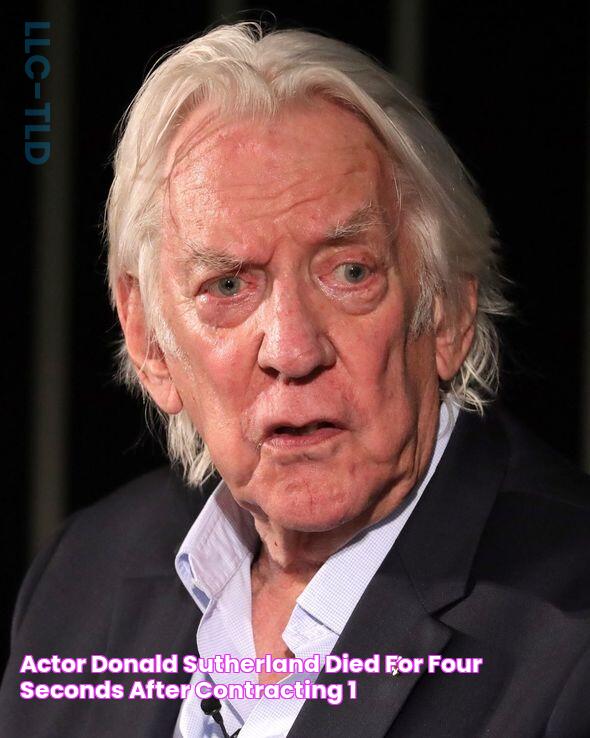 Actor Donald Sutherland 'died for four seconds' after contracting