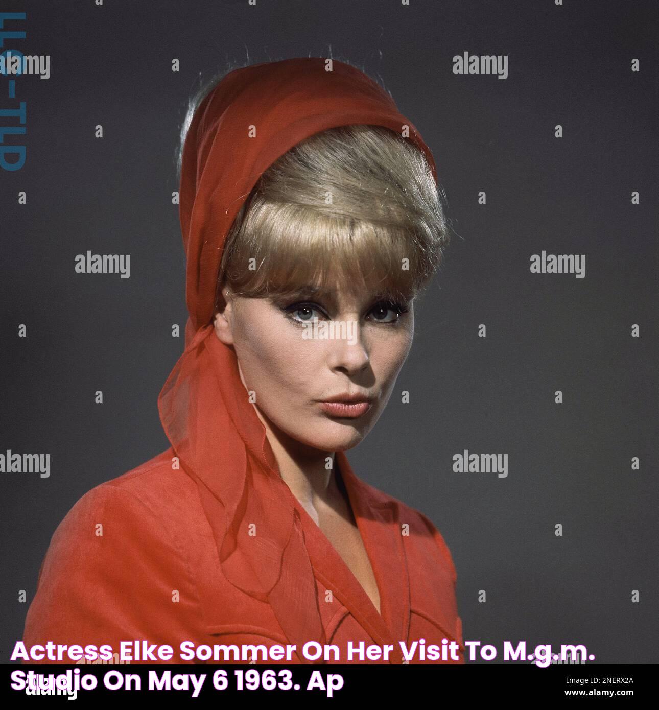 Actress Elke Sommer on her visit to M.G.M. Studio on May 6, 1963. (AP