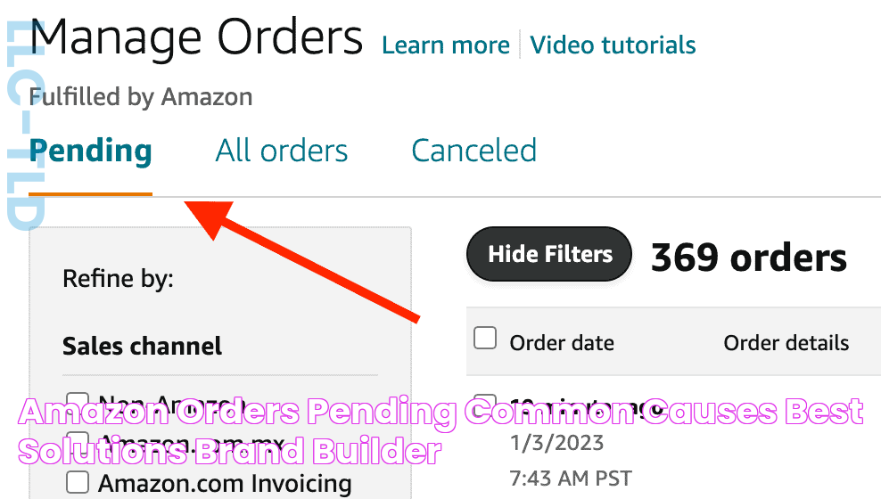 Amazon Orders Pending Common Causes & Best Solutions Brand Builder