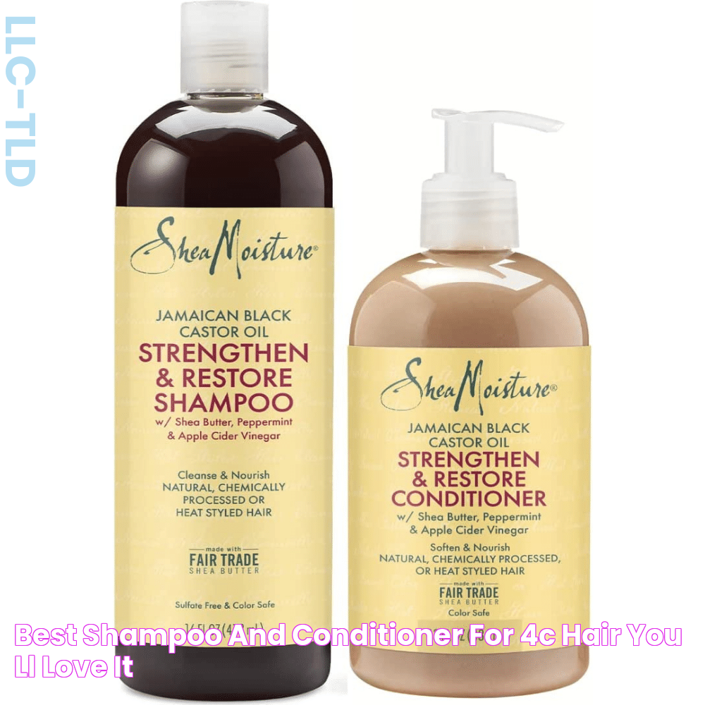 Best Shampoo and Conditioner for 4c Hair! You'll Love it!