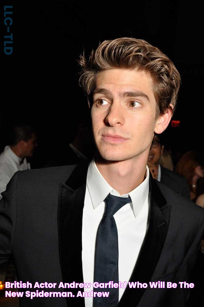 British actor Andrew Garfield who will be the new SpiderMan. Andrew