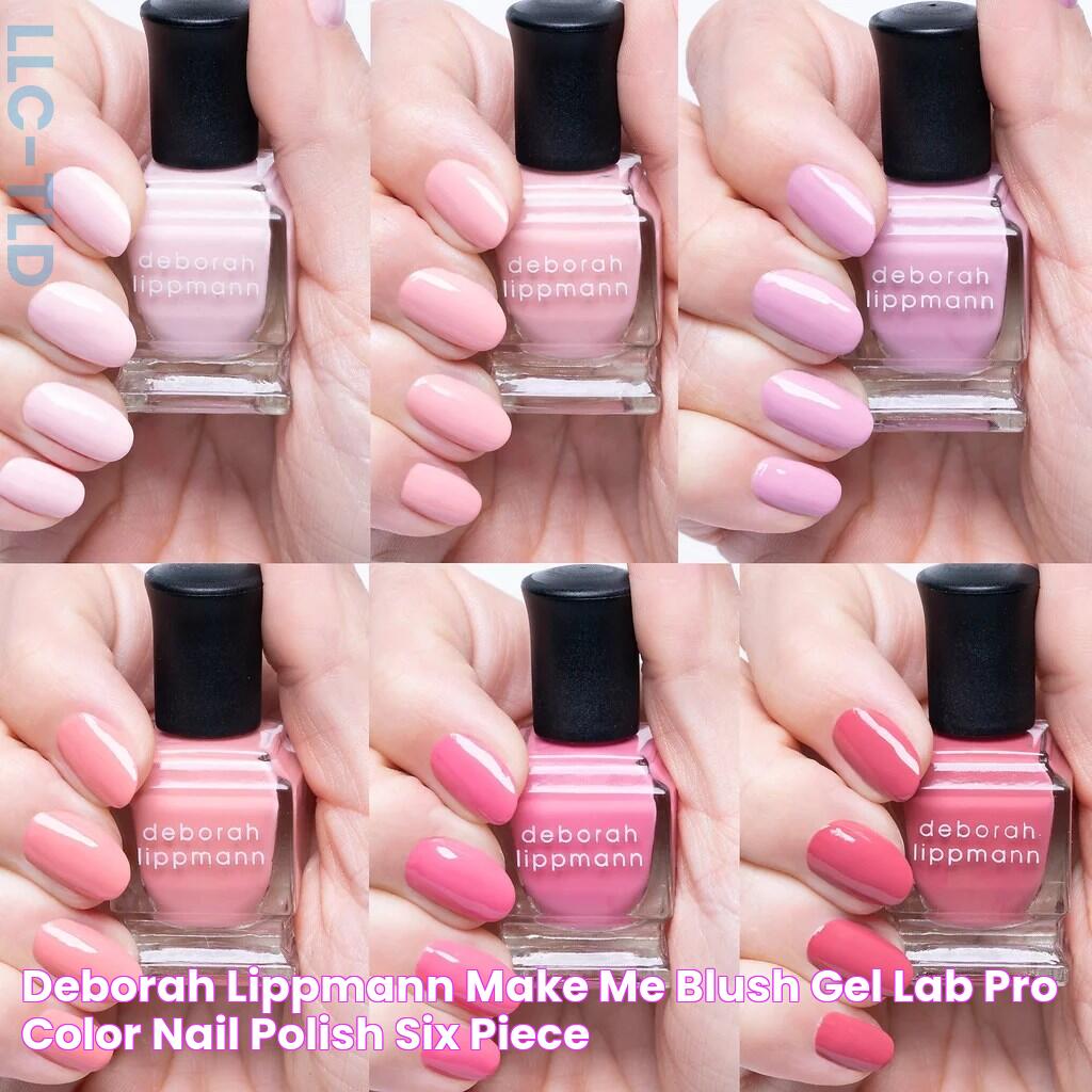 Deborah Lippmann Make Me Blush Gel Lab Pro Color Nail Polish Six Piece