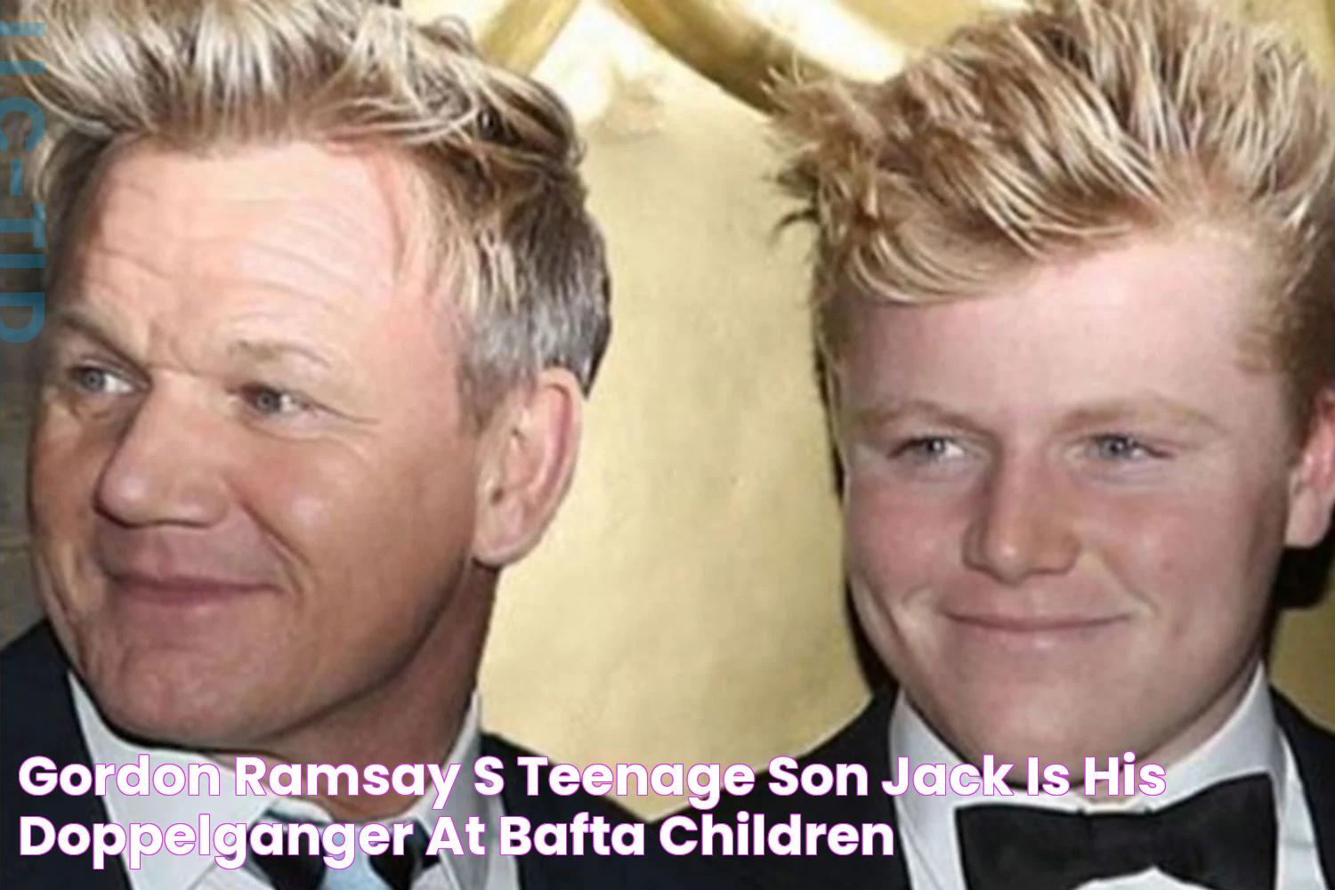 Gordon Ramsay’s teenage son Jack is his doppelganger at BAFTA Children