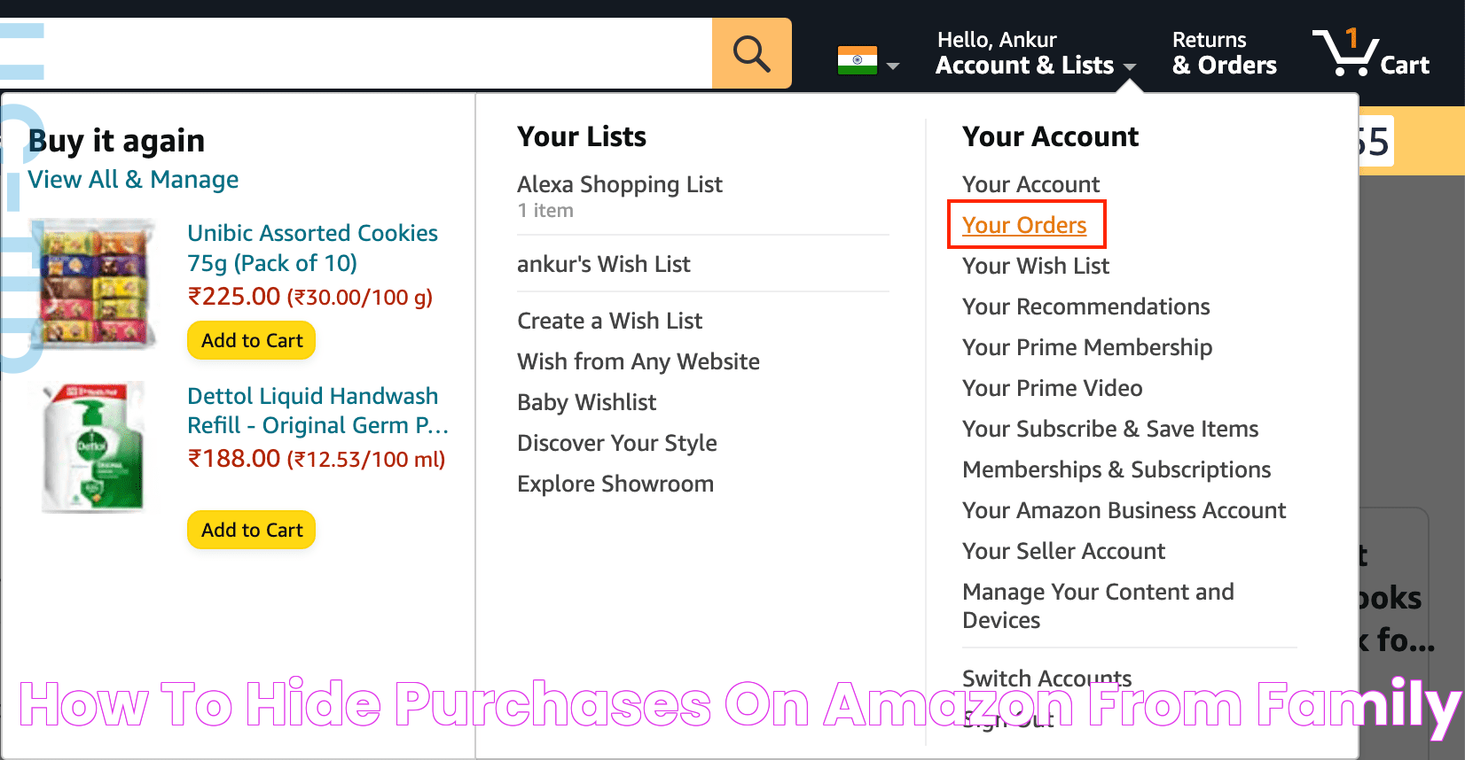 How To Hide Your Amazon Purchases: A Guide To Privacy