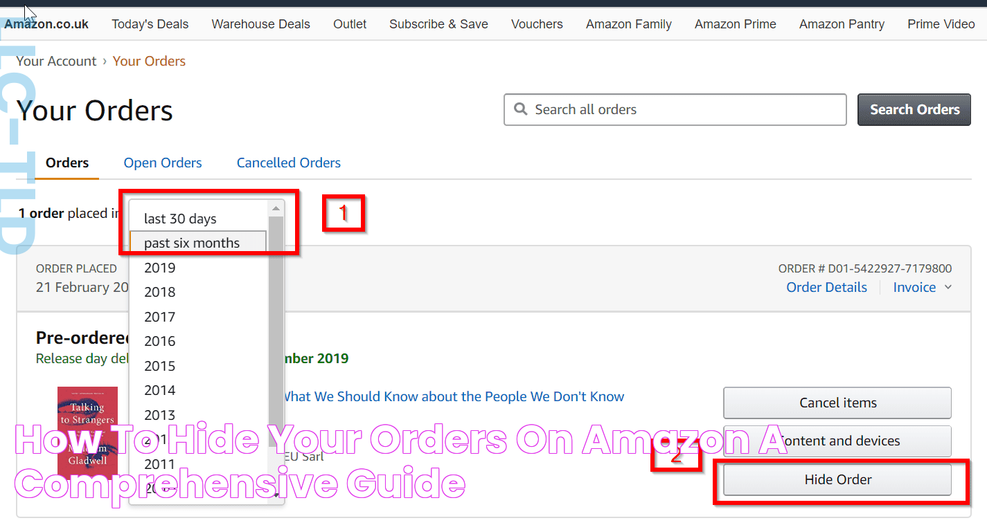 How To Hide Amazon Orders: A Quick And Easy Guide