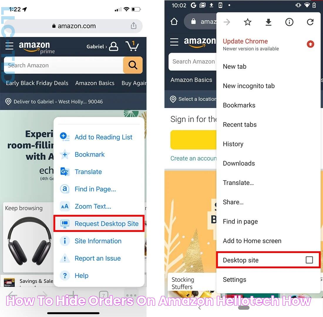 How to Hide Orders on Amazon HelloTech How