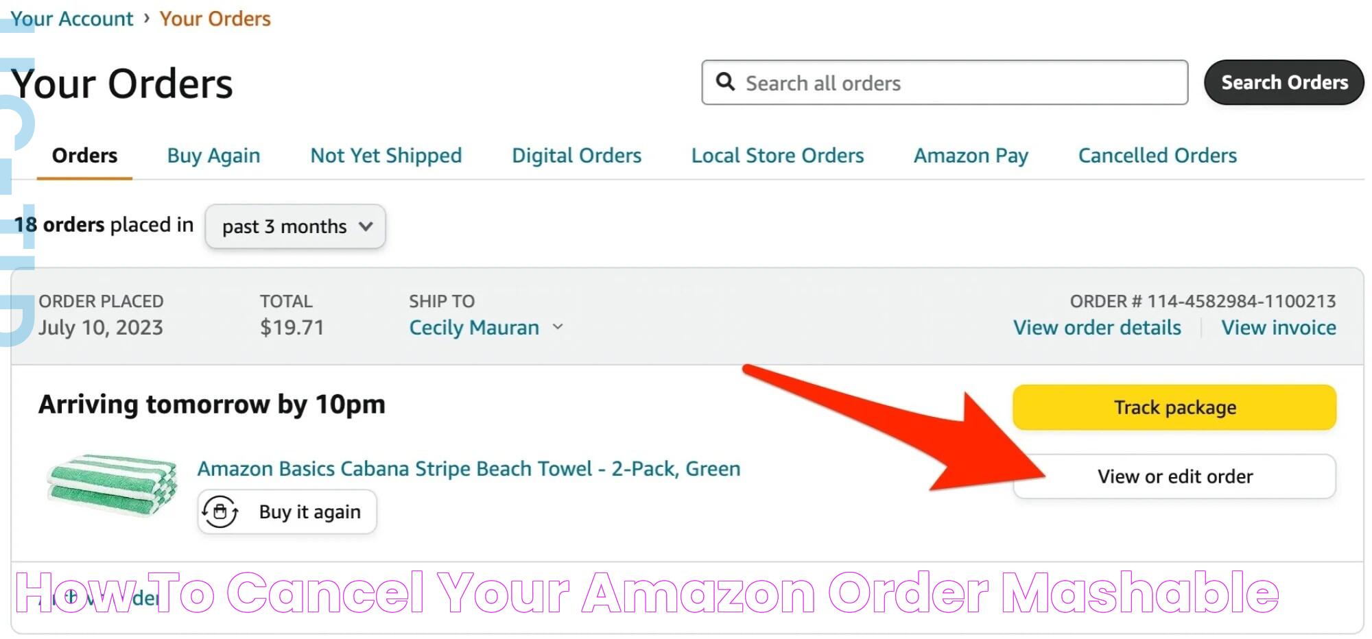 How to cancel your Amazon order Mashable