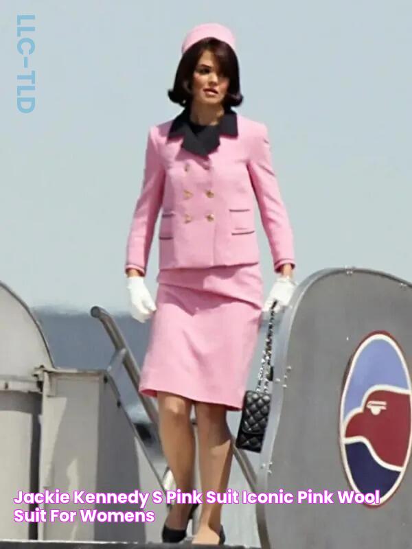 Jackie Kennedy's Pink Suit Iconic Pink Wool Suit for Womens