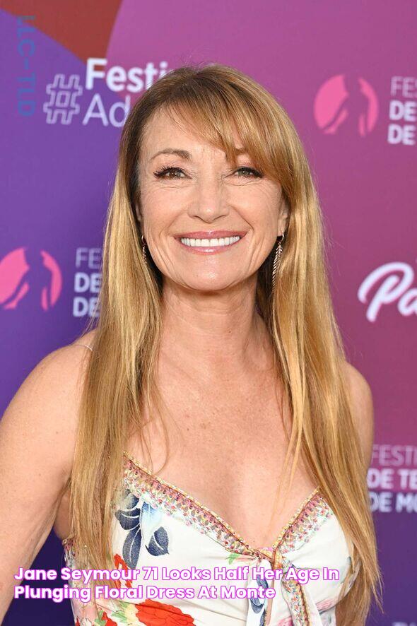 Jane Seymour, 71, looks half her age in plunging floral dress at Monte