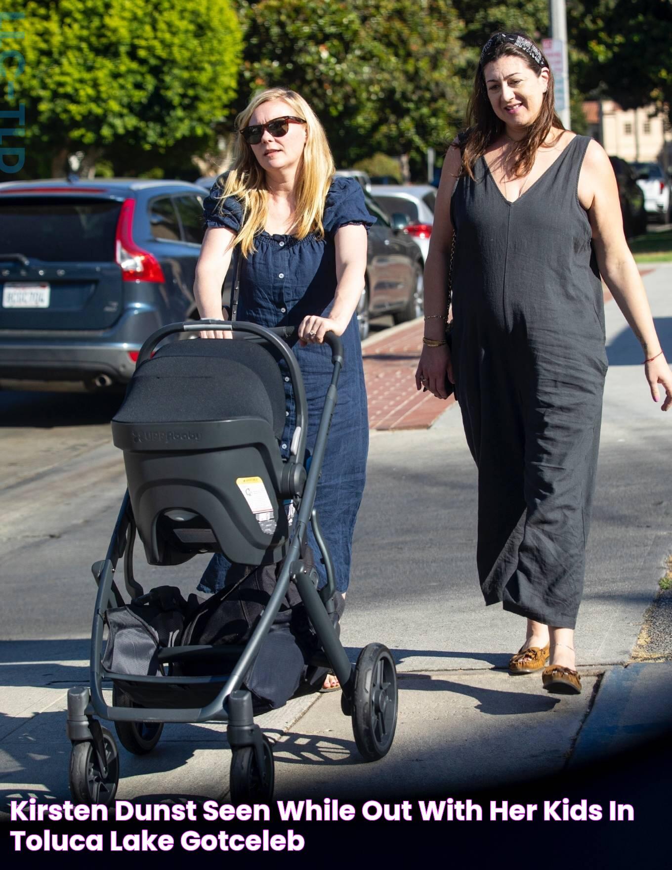 Kirsten Dunst Seen while out with her kids in Toluca Lake GotCeleb