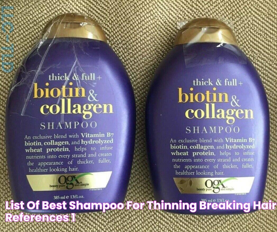 List Of Best Shampoo For Thinning Breaking Hair References