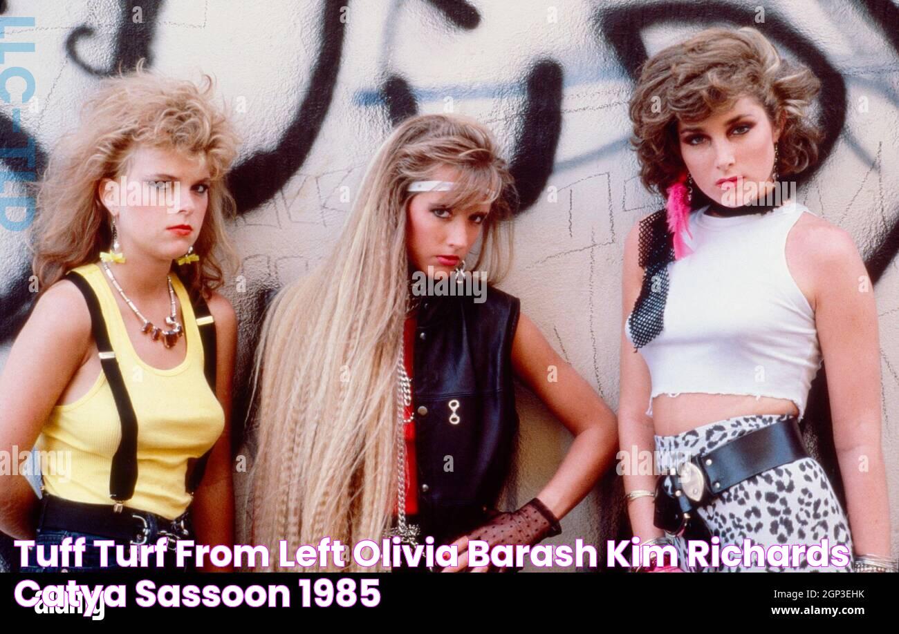 TUFF TURF, from left Olivia Barash, Kim Richards, Catya Sassoon, 1985