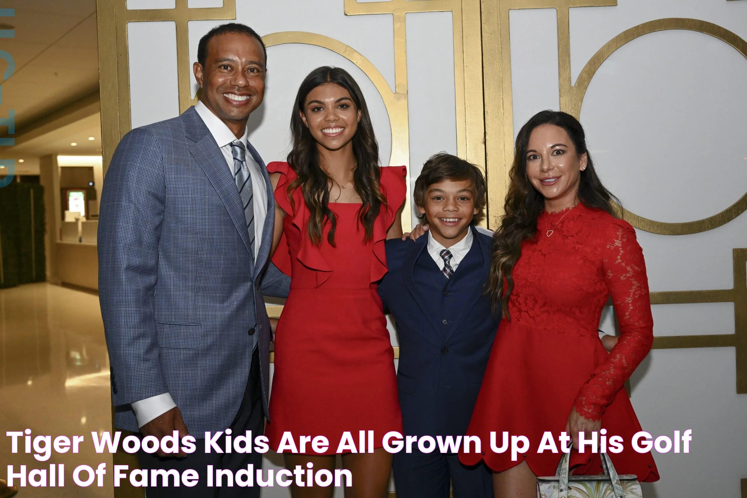 Tiger Woods' Kids Are All Grown Up At His Golf Hall Of Fame Induction