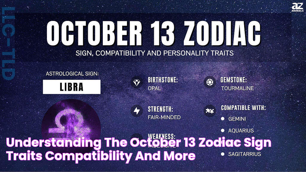 Understanding The October 13 Zodiac Sign Traits, Compatibility, And More