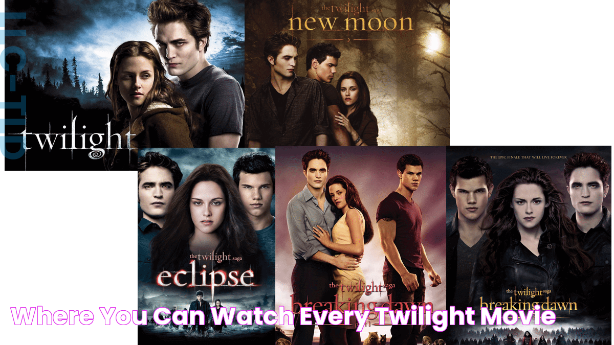 Where To Stream Twilight: Your Complete Guide To Watching The Movie Online