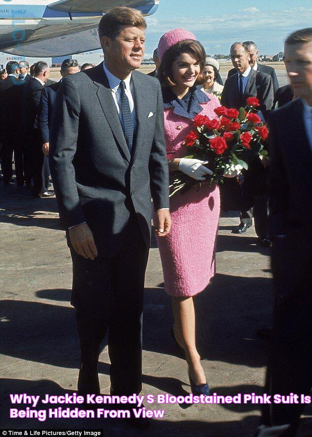 Why Jackie Kennedy's bloodstained pink suit is being hidden from view