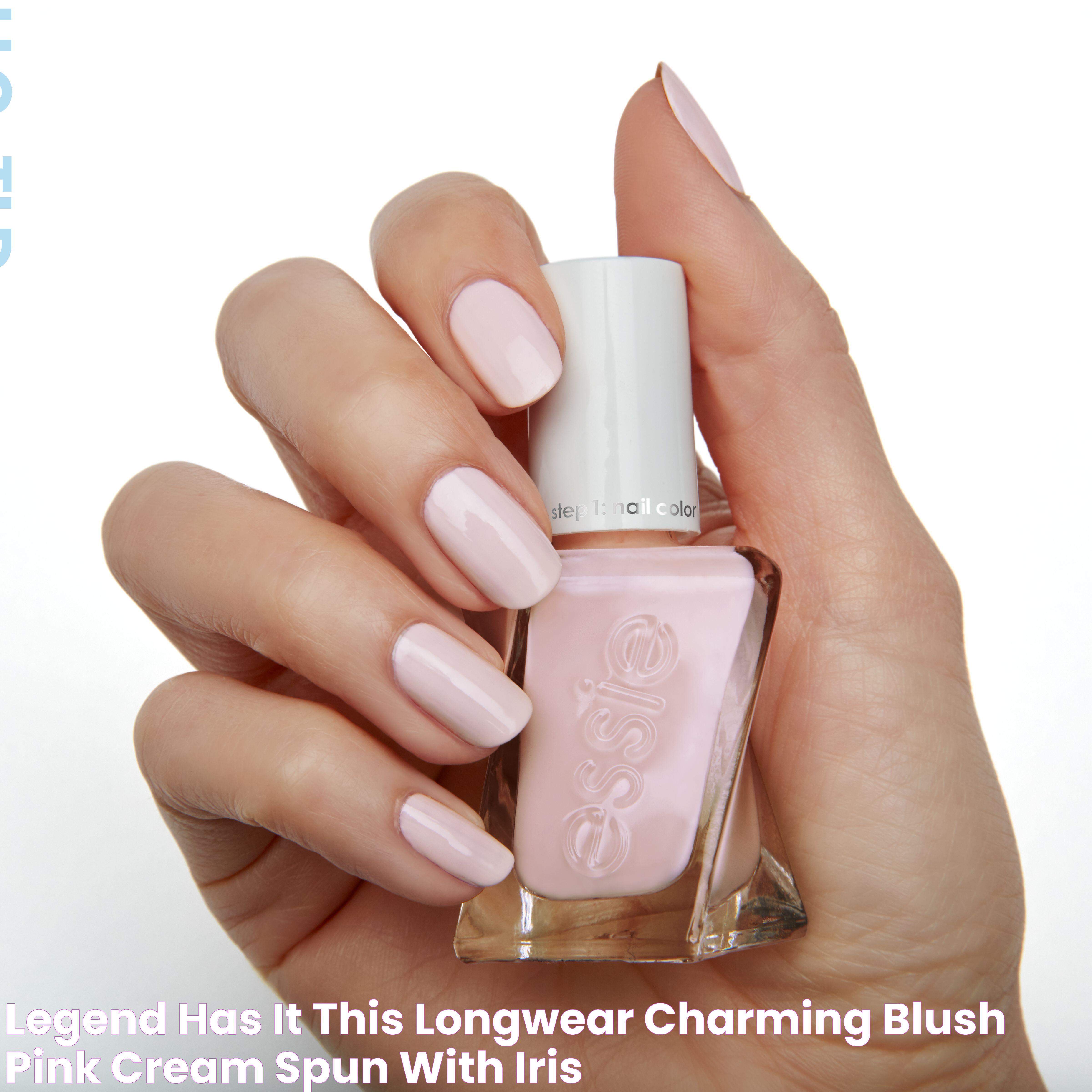 legend has it, this longwear, charming blush pink cream spun with iris