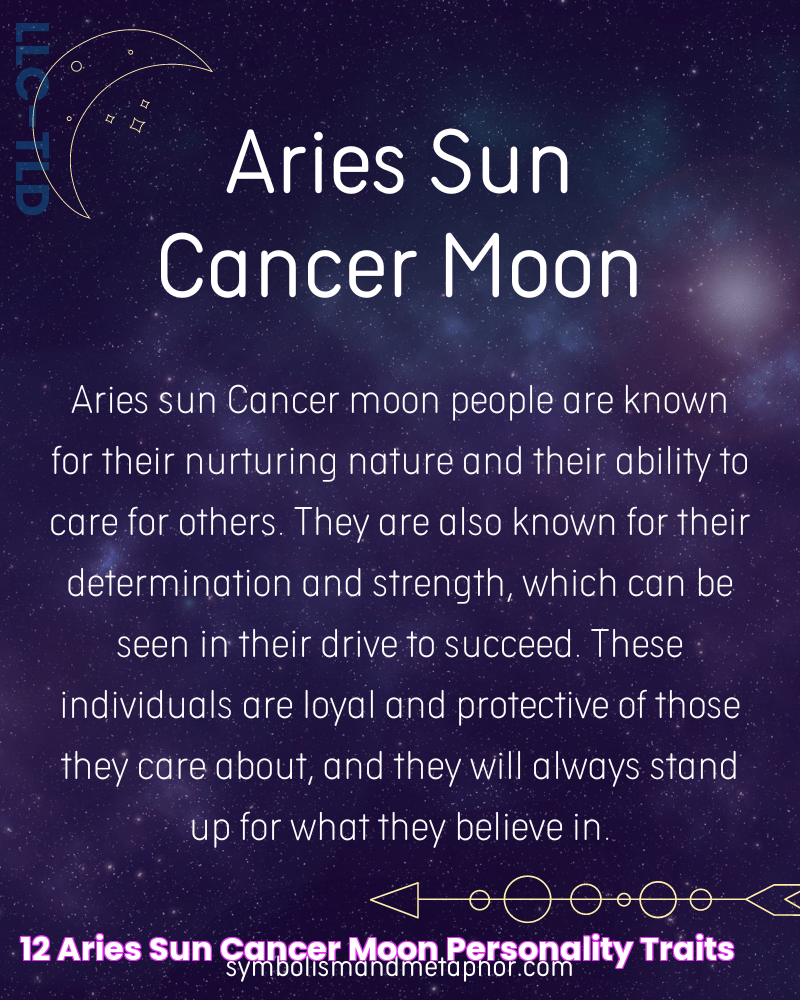 12 Aries Sun Cancer Moon Personality Traits