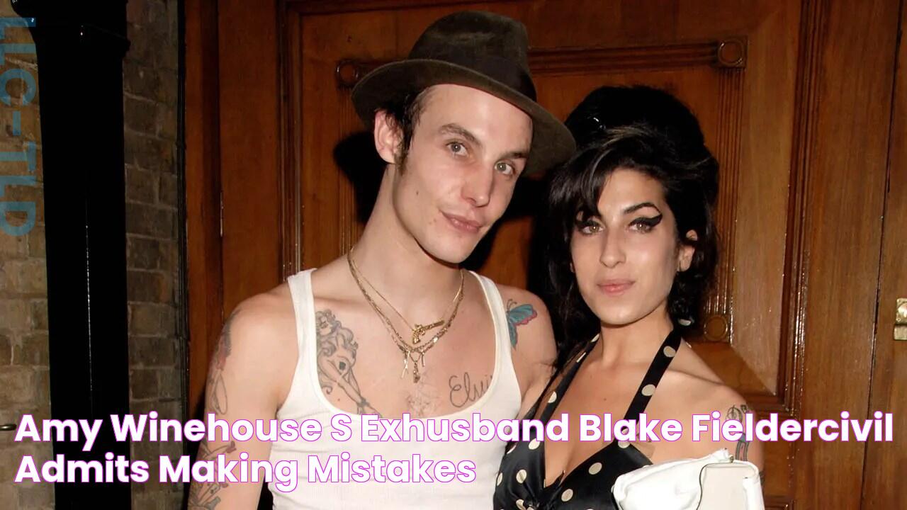 Amy Winehouse's exhusband Blake FielderCivil admits making 'mistakes