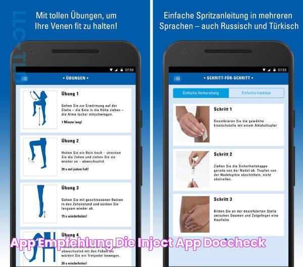 App Empfehlung die INJECT App DocCheck