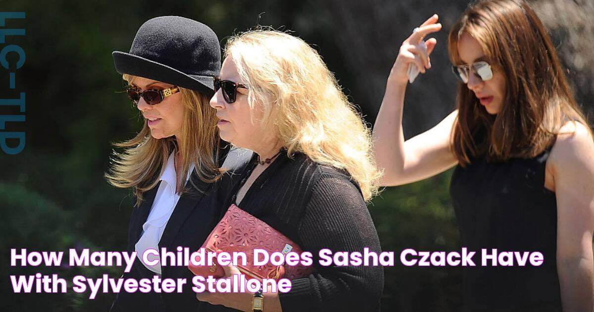 How many children does Sasha Czack have with Sylvester Stallone