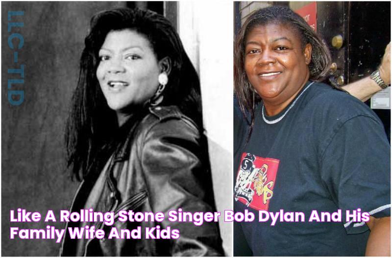 Like a Rolling Stone singer Bob Dylan and his family wife and kids