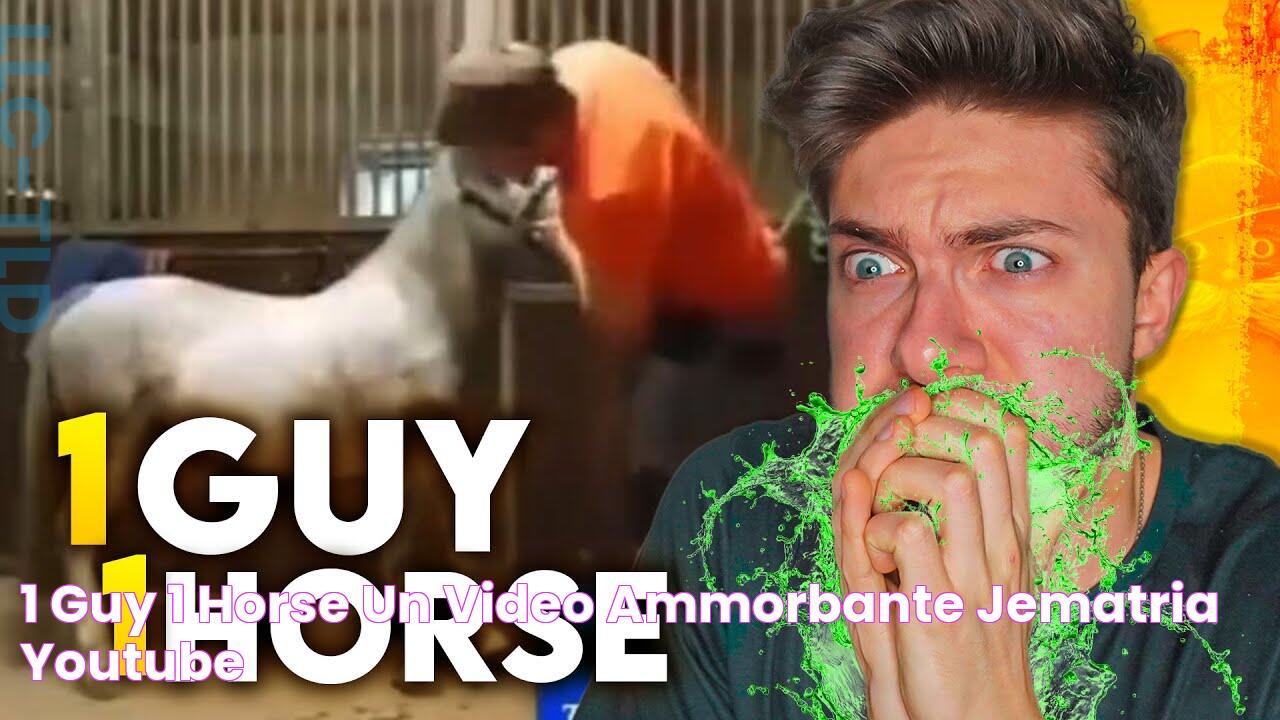 1 GUY 1 HORSE un VIDEO AMMORBANTE Jematria YouTube