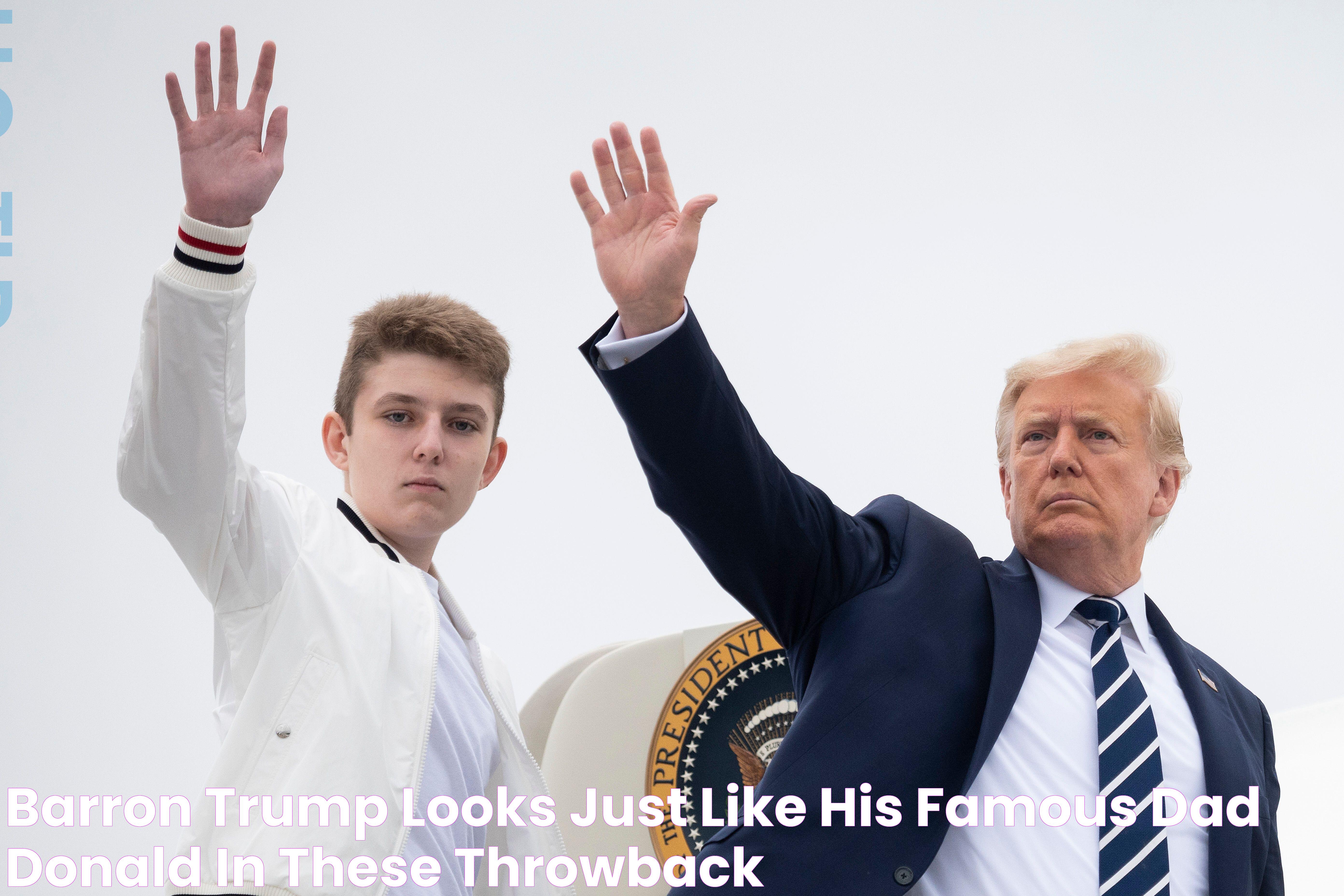 Barron Trump looks JUST like his famous dad Donald in these throwback