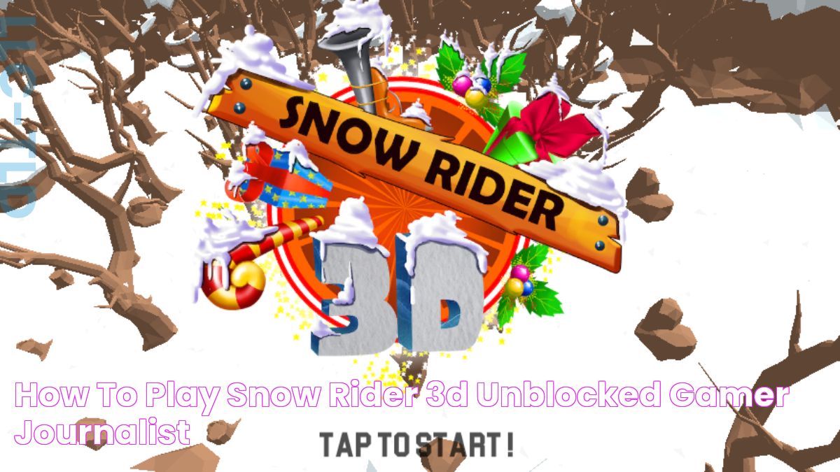 Unleash The Thrill: Snow Rider 3D Unblocked For Endless Adventure