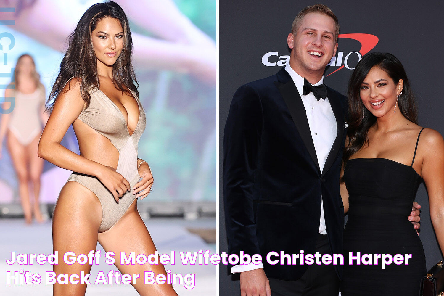 Jared Goff's model wifetobe Christen Harper hits back after being